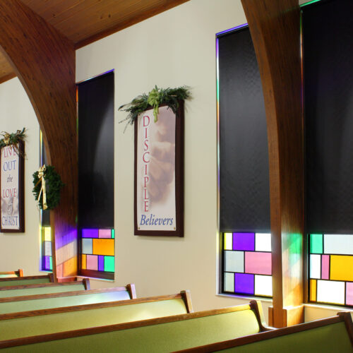 church window treatments