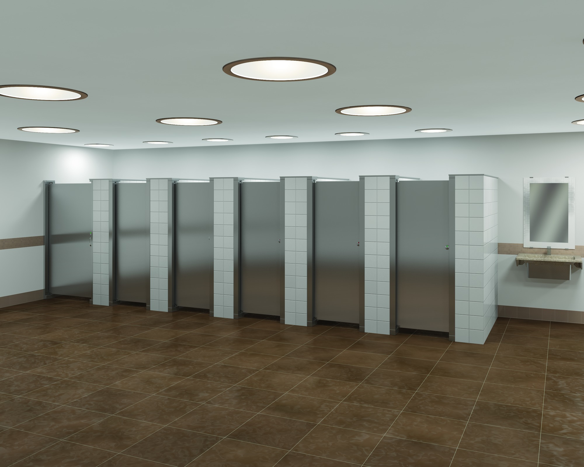 bobrick or bradley toilet partitions
