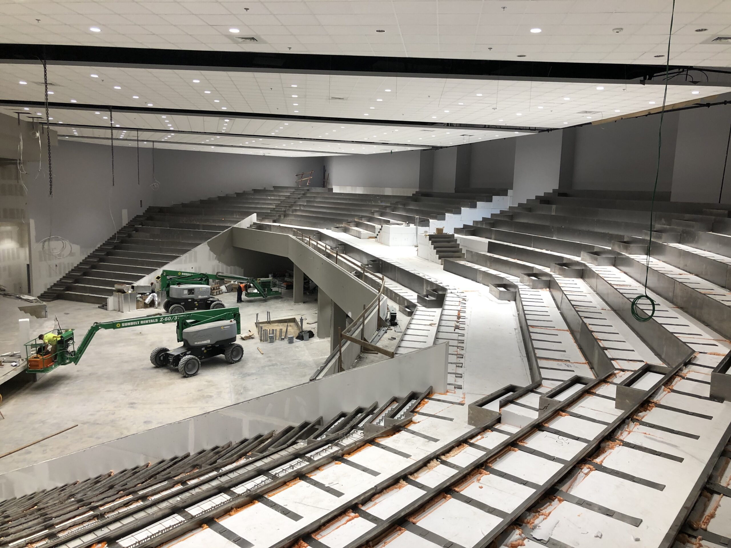 Geofoam Installation for Stadiums